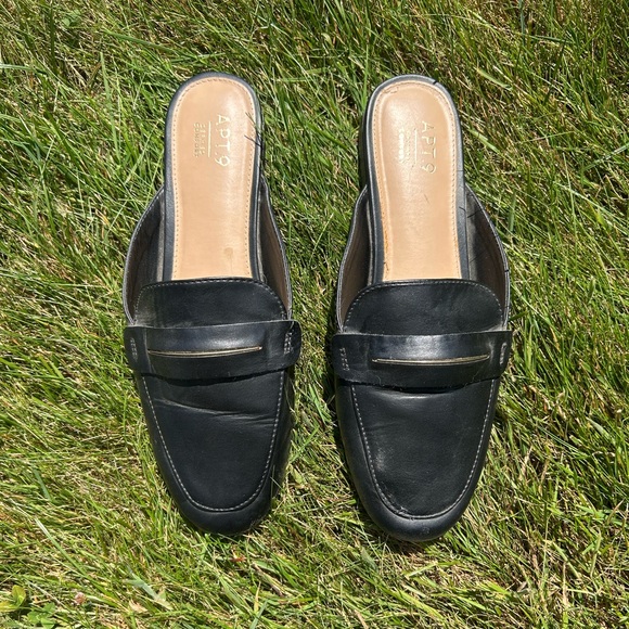 Apt. 9 Shoes - Black Mules